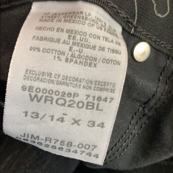 Wrangler Q-Baby / Ultimate Riding Jeans - 13/14x34 - Picture 13 of 14